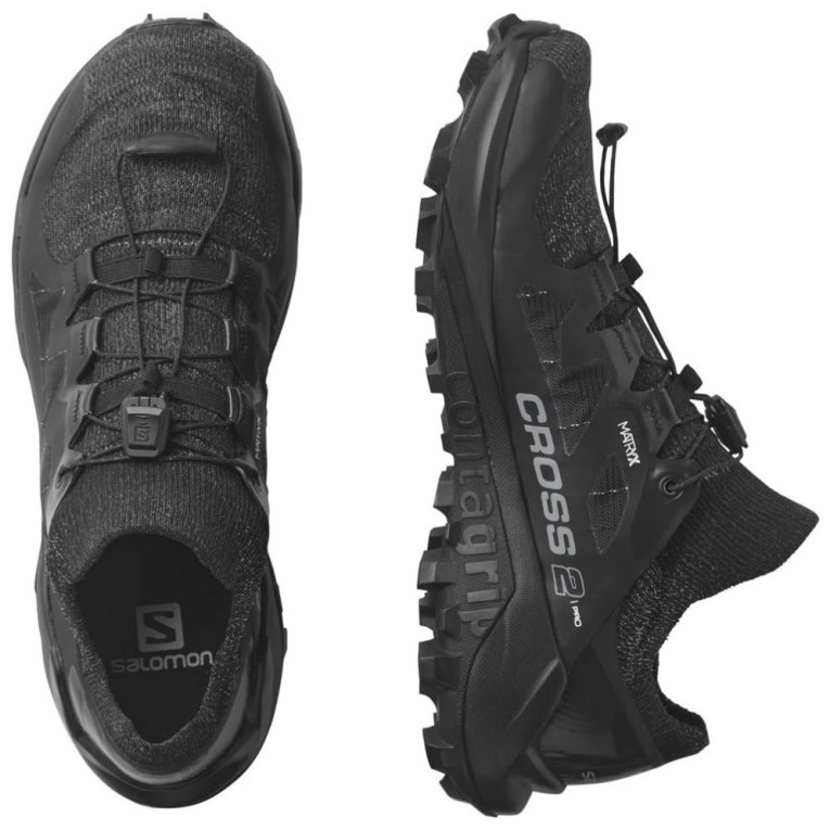 Black Salomon Cross Pro 2 Women's Trail Running Shoes | IE VI8612